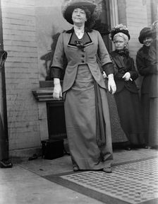 Mrs. Woodrow Wilson at 1st Breakfast, 1913. Creator: Harris & Ewing