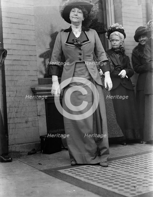 Mrs. Woodrow Wilson at 1st Breakfast, 1913. Creator: Harris & Ewing.