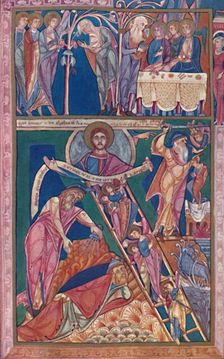 MS. Illumination Showing the Vision of Jacob 12th century, (1902)