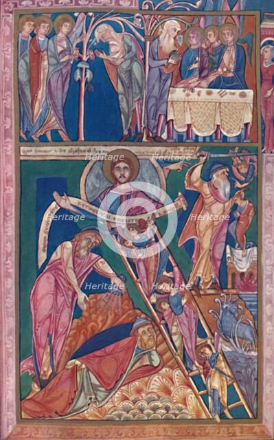 'MS. Illumination Showing the Vision of Jacob', 12th century, (1902). Artist: Unknown.