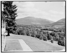 Mt. Cannon & Mt. Kinsman from Forest Hill Hotel, Franconia Notch, White Mountains, c1890-1901. Creator: Unknown