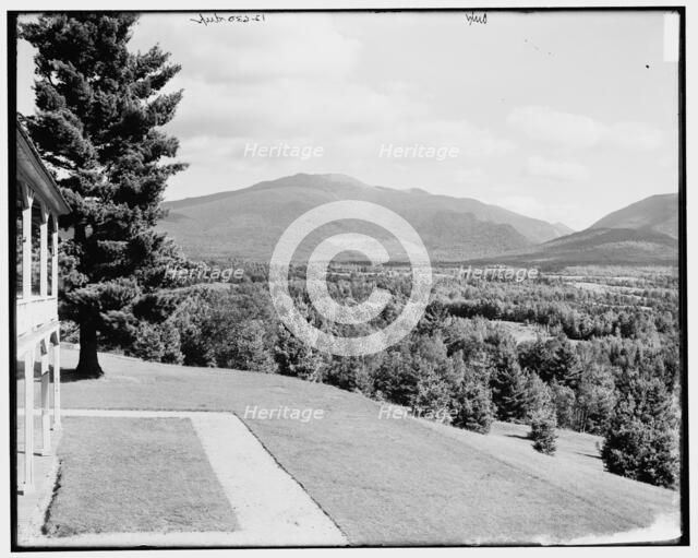 Mt. Cannon & Mt. Kinsman from Forest Hill Hotel, Franconia Notch, White Mountains, c1890-1901. Creator: Unknown.