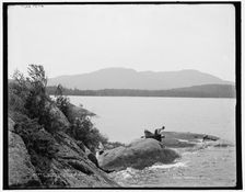 Mt. Ampersand and Round Lake, Adirondack Mountains, (1902?). Creator: William H. Jackson