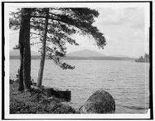 Mt. Ampersand i.e. Ampersand Mountain from Miller's Pond, Adirondack Mts., N.Y., (1902?). Creator: William H. Jackson