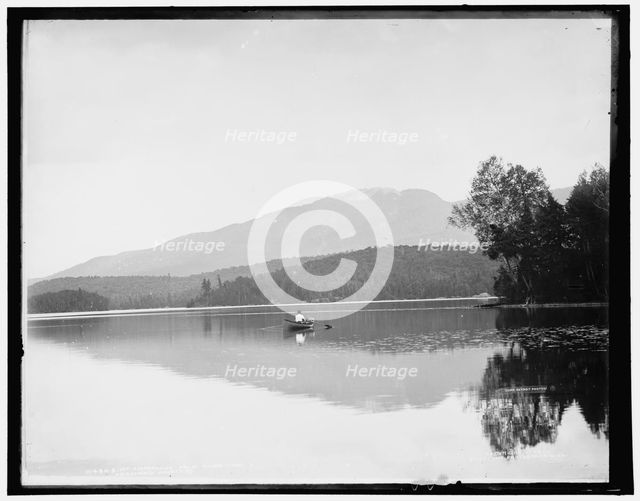 Mt. Ampersand i.e. Ampersand Mountain from Round Lake, Adirondack Mountains, c1902. Creator: William H. Jackson.