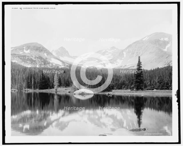 Mt. Audubon from near Ward, Colo., c1901. Creator: William H. Jackson.