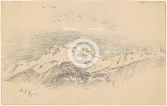 Mt. Baker and Mt. McKensie [recto], 1894. Creator: Samuel Colman.