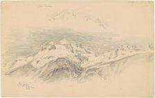 Mt. Baker and Mt. McKensie [recto], 1894. Creator: Samuel Colman