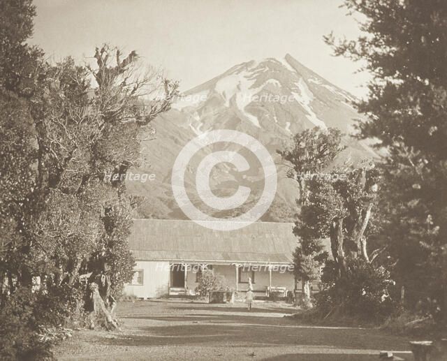 Mt Egmont from Dawson's Falls house. From the album: Record Pictures of New Zealand, 1920s. Creator: Harry Moult.