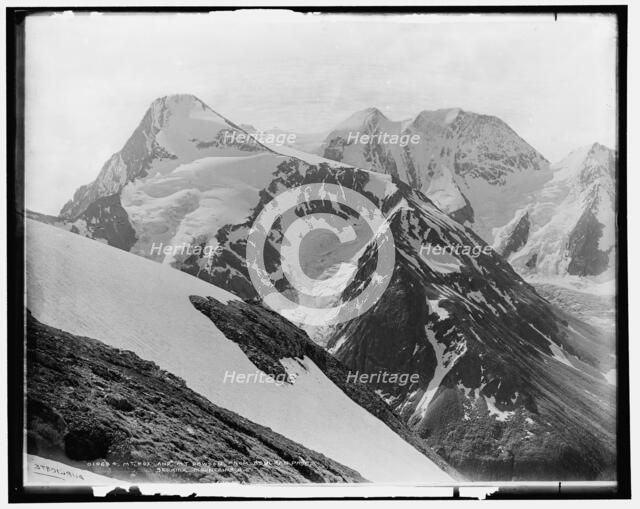 Mt. Fox and Mt. Dawson from Asulkan Pass, Selkirk Mountains, B.C., between 1901 and 1906. Creator: Unknown.