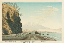 Mt. Fuji from Satta, Sketched at 9:00 a.m. in Mid-January, 1881, c1881. Creator: Kobayashi Kiyochika