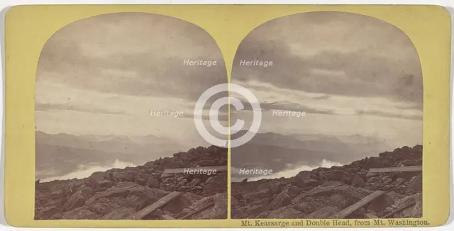Mt. Kearsarge and Double Head, from Mt. Washington, c. 1860. Creator: Unknown.