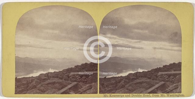 Mt. Kearsarge and Double Head, from Mt. Washington, c. 1860. Creator: Unknown.