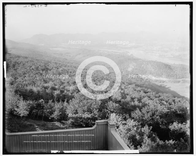 Mt. Holyoke and Connecticut Valley from Mt. Tom, Mass., between 1900 and 1915. Creator: Unknown.
