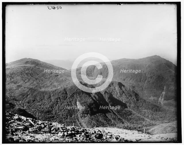 Mt. Jefferson and Mt. Adams from carriage road, Presidential Range, White Mountains, c1890-1901. Creator: Unknown.