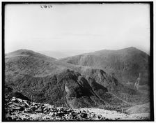 Mt. Jefferson and Mt. Adams from carriage road, Presidential Range, White Mountains, c1890-1901. Creator: Unknown