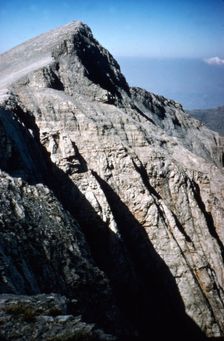 Mt Olympus, Greece, View to West from main summit, c20th century. Artist: CM Dixon