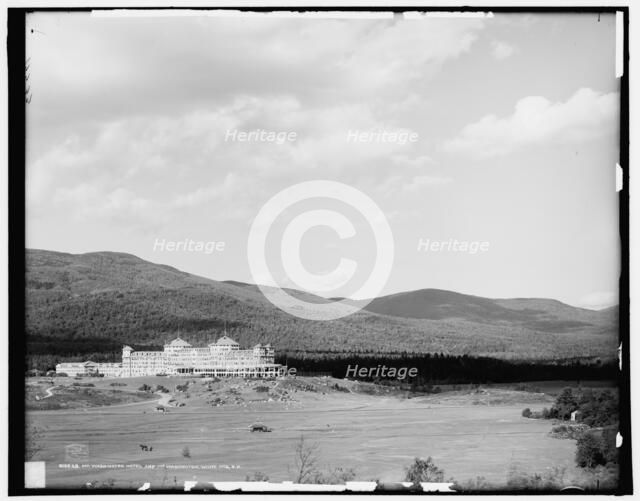 Mt. Mount Washington Hotel and Mt. Washington, White Mts., N.H., c1906. Creator: Unknown.