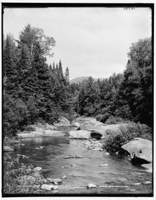Mt. Monroe from the Ammonoosuc, Mount Pleasant Farm, White Mountains, between 1890 and 1901. Creator: Unknown