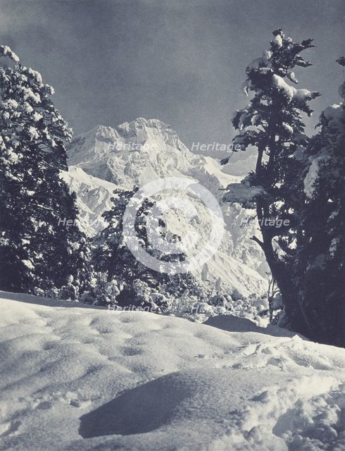 Mt Sefton, 10,350 ft., Mt Cook Disctrict. From the album: Record Pictures of New Zealand, 1920s. Creator: Harry Moult.