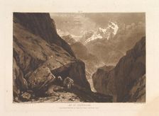 Mt. St. Gothard (Liber Studiorum, part II, plate 9), February 20, 1808. Creator: JMW Turner