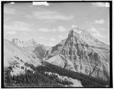 Mt. Stephen and Mt. Cathedral from Burgess Pass, British Columbia, (1902?). Creator: Unknown