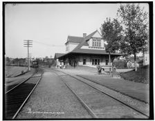 Mt. Pocono station, D.L. & W.R.R., between 1890 and 1901. Creator: Unknown
