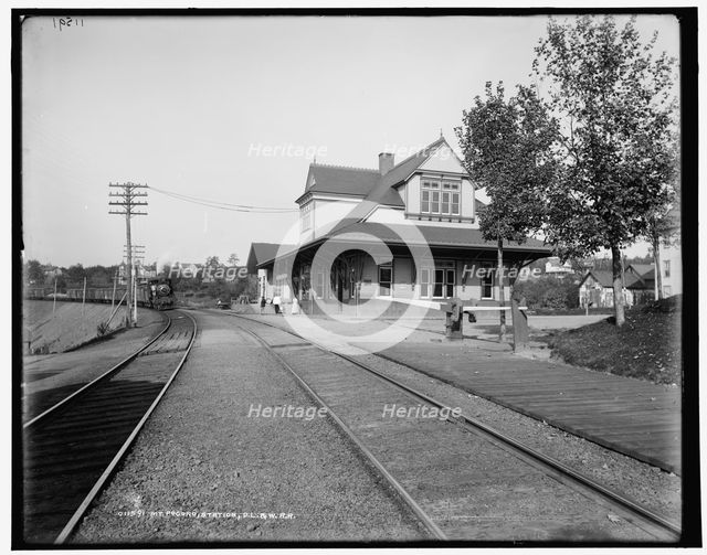 Mt. Pocono station, D.L. & W.R.R., between 1890 and 1901. Creator: Unknown.