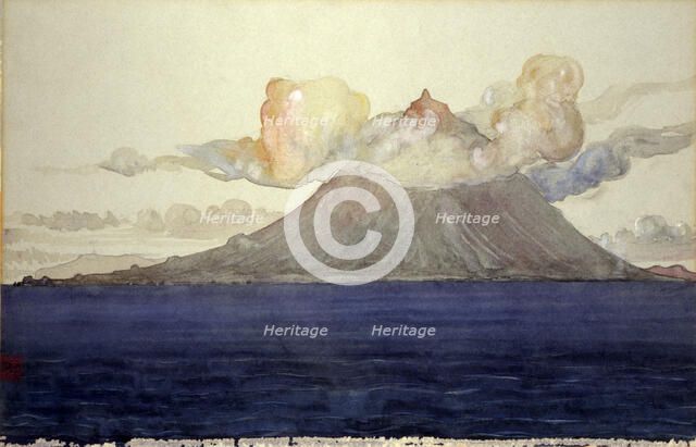 Mt. Pico, Azores Islands, 1905. Creator: Cass Gilbert.