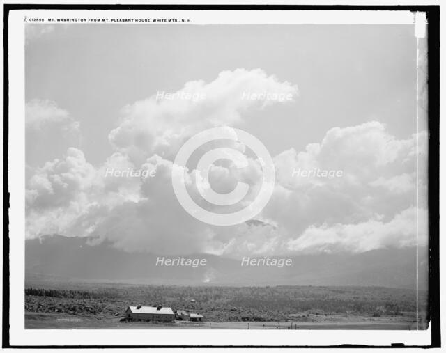 Mt. Washington from Mt. Pleasant House, White Mts., N.H., between 1890 and 1901. Creator: Unknown.