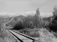 Mt. Washington from near base station, White Mountains, c1900. Creator: Unknown