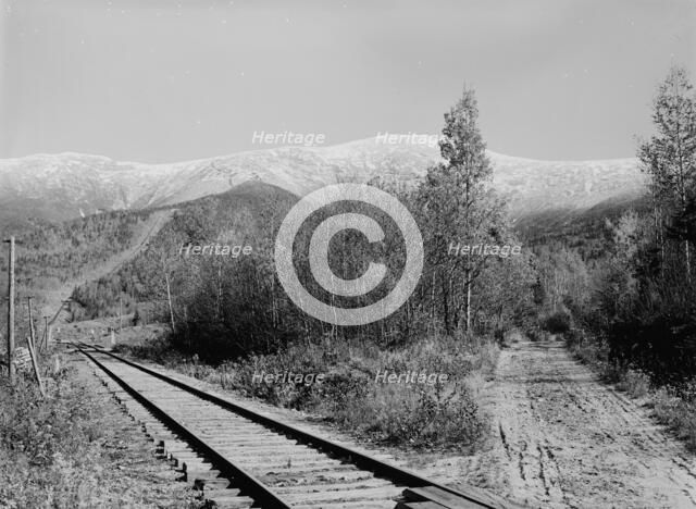 Mt. Washington from near base station, White Mountains, c1900. Creator: Unknown.