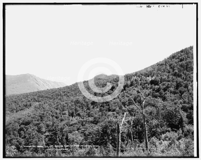 Mt. Webster, Mt. Avalon and Mt. Tom from Mt. Echo, White Mountains, between 1890 and 1901. Creator: Unknown.
