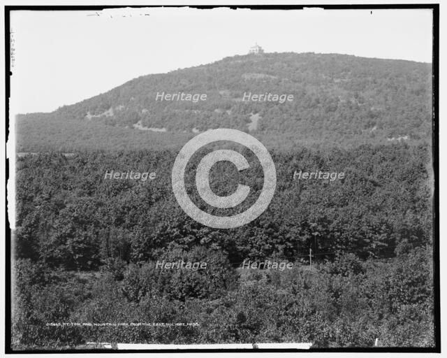 Mt. Tom and Mountain Park from the east, Holyoke, Mass., between 1900 and 1915. Creator: Unknown.