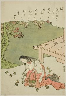 Mu: Clapping the Hands to Effect a Curse, from the series "Tales of Ise in Fashionable..., c1772/73. Creator: Shunsho