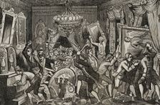 Mutiny of Aranjuez (17-19 March 1808): break-in at the Prince of Peace's house, (1851). Creator: Unknown