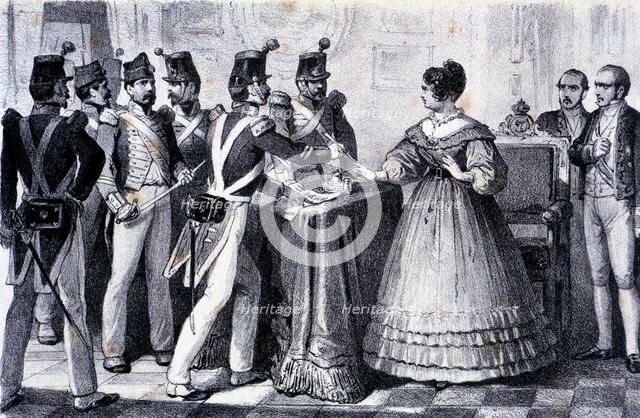 Mutiny of the sergeants that force the Regent Maria Cristina to restore the Constitution of Cadiz…