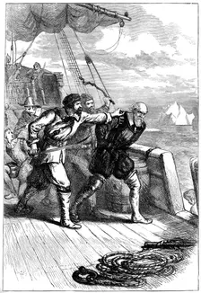 Mutiny on Henry Hudson's ship, 1611 (c1880)
