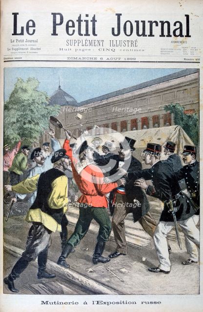 Mutiny at the Russian pavillion for the Exposition Universelle, 1900, (1899). Artist: Oswaldo Tofani