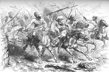 Mutineers Advancing on Delhi c1880