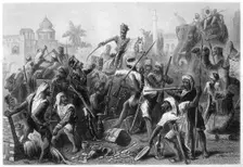 Mutinous Sepoys dividing spoils 1857, (c1860)