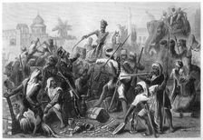 Mutinous Sepoys dividing spoils 1857, (c1860)