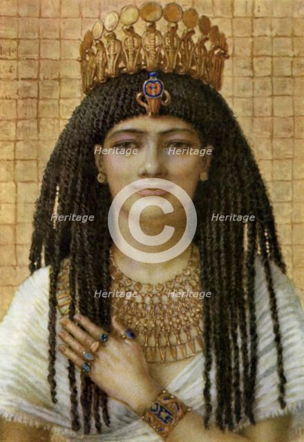 Mutnezemt, Ancient Egyptian queen of the 18th dynasty, 14th-13th century BC (1926).  Artist: Winifred Mabel Brunton
