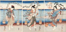 Mutsu no kuni Chidori no Tamagawa (Plover Jewel River in Mutsu Province), c1847