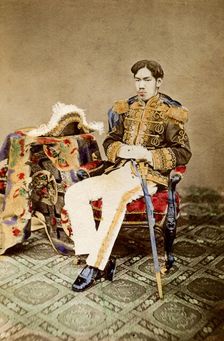 Mutsuhito, Emperor of Japan, 1873 (1882). Creator: Uchida Kyuichi