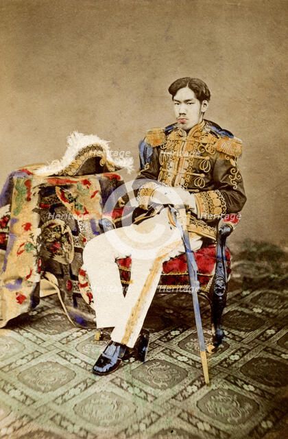 Mutsuhito, Emperor of Japan, 1873 (1882).  Creator: Uchida Kyuichi.