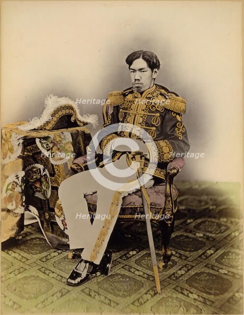 Mutsuhito, The Meiji Emperor, 1873. Creator: Uchida Kyuichi.