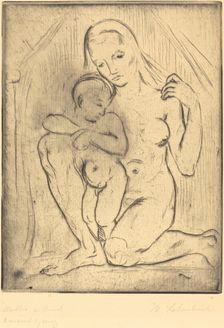 Mutter und Kind (Mother and Child), 1910. Creator: Wilhelm Lehmbruck