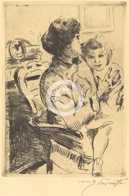 Mutter und Kind (Mother and Child), 1911. Creator: Lovis Corinth.