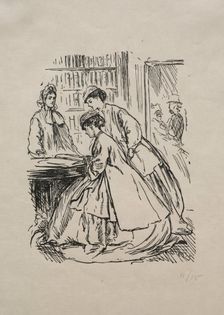 Much Ado about Nothing, 1866. Creator: George Louis Palmella Busson Du Maurier (British, 1834-1896)